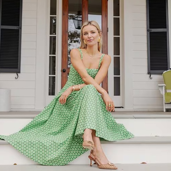 NWTAntonio Melani
x Style by Simkins Margo Printed Poplin Sweetheart Neck  Dress - Picture 8 of 12